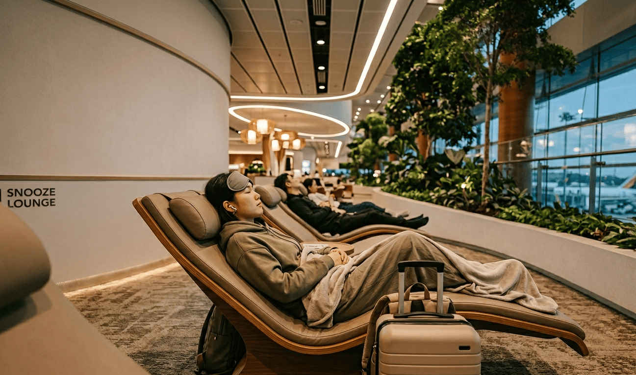 Where to Sleep at Singapore Airport